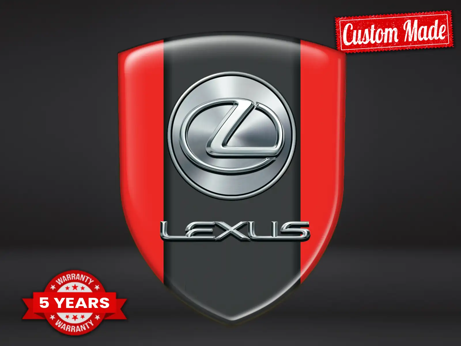 Lexus Etiqueta Impermeable Premium Universal Personalizable